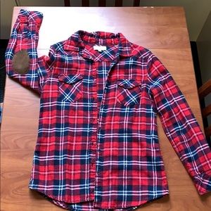 Plaid button down shirt